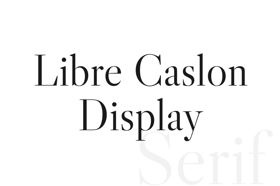 Libre Caslon Display